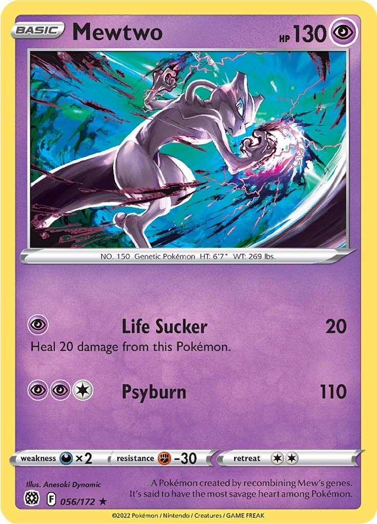 Mewtwo (056/172) [Sword & Shield: Brilliant Stars] | Good Games North