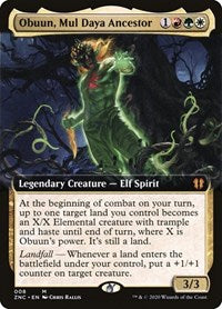 Obuun, Mul Daya Ancestor (Extended Art) [Zendikar Rising Commander] | Good Games North