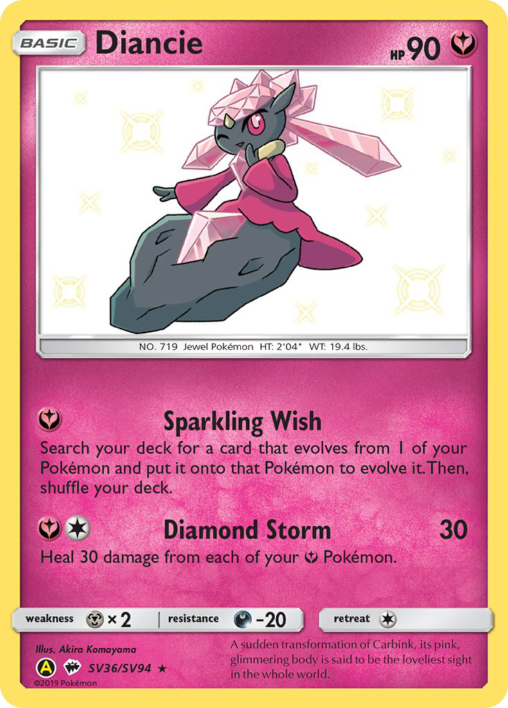 Diancie (SV36/SV94) [Sun & Moon: Hidden Fates - Shiny Vault] | Good Games North