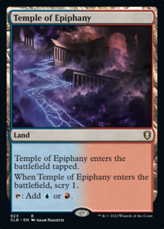 Temple of Epiphany [Commander Legends: Battle for Baldur's Gate] | Good Games North