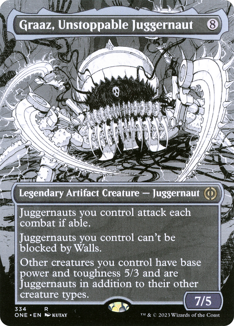 Graaz, Unstoppable Juggernaut (Borderless Manga) [Phyrexia: All Will Be One] | Good Games North