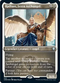 Radiant, Serra Archangel (Foil Etched) [Commander Legends] | Good Games North