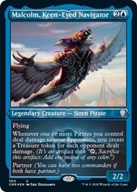 Malcolm, Keen-Eyed Navigator (Foil Etched) [Commander Legends] | Good Games North
