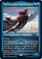 Malcolm, Keen-Eyed Navigator (Foil Etched) [Commander Legends] | Good Games North