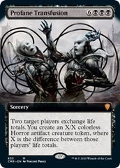 Profane Transfusion (Extended Art) [Commander Legends] | Good Games North