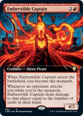 Emberwilde Captain (Extended Art) [Commander Legends] | Good Games North