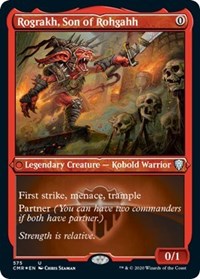 Rograkh, Son of Rohgahh (Foil Etched) [Commander Legends] | Good Games North