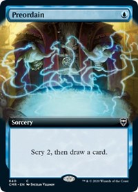 Preordain (Extended Art) [Commander Legends] | Good Games North