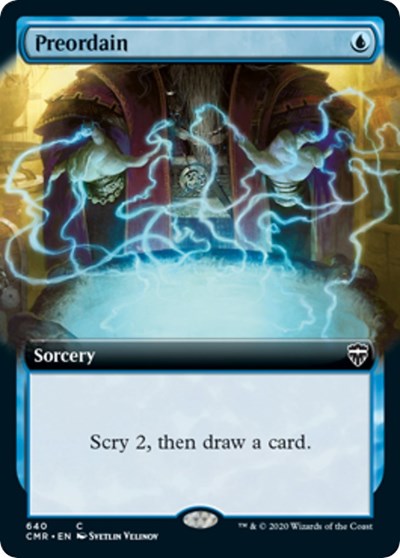 Preordain (Extended Art) [Commander Legends] | Good Games North