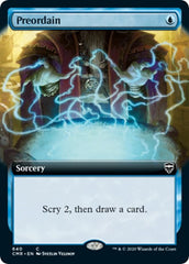 Preordain (Extended Art) [Commander Legends] | Good Games North