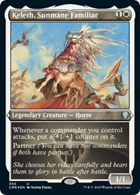 Keleth, Sunmane Familiar (Foil Etched) [Commander Legends] | Good Games North