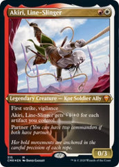 Akiri, Line-Slinger (Foil Etched) [Commander Legends] | Good Games North