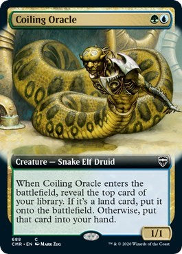 Coiling Oracle (Extended Art) [Commander Legends] | Good Games North