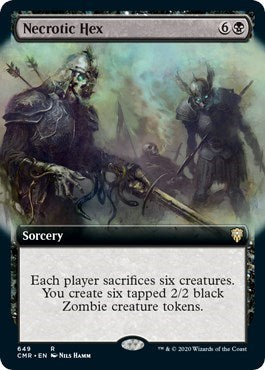 Necrotic Hex (Extended Art) [Commander Legends] | Good Games North
