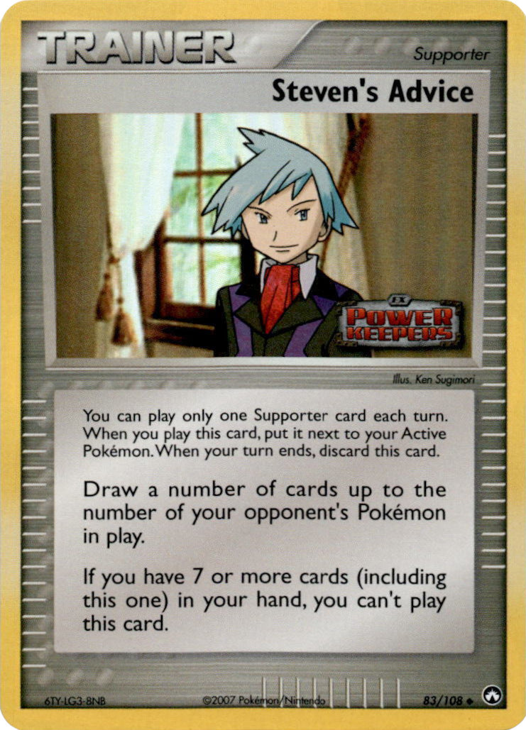 Steven's Advice (83/108) (Stamped) [EX: Power Keepers] | Good Games North