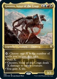 Gnostro, Voice of the Crags (Foil Etched) [Commander Legends] | Good Games North