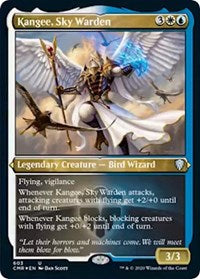 Kangee, Sky Warden (Foil Etched) [Commander Legends] | Good Games North