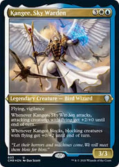 Kangee, Sky Warden (Foil Etched) [Commander Legends] | Good Games North