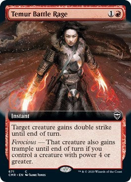 Temur Battle Rage (Extended Art) [Commander Legends] | Good Games North