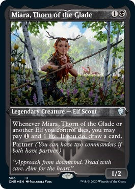 Miara, Thorn of the Glade (Foil Etched) [Commander Legends] | Good Games North