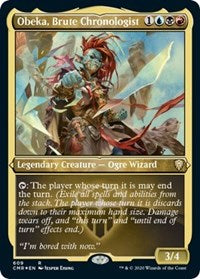 Obeka, Brute Chronologist (Foil Etched) [Commander Legends] | Good Games North