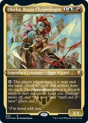 Obeka, Brute Chronologist (Foil Etched) [Commander Legends] | Good Games North