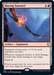 Blazing Sunsteel [Commander Legends] | Good Games North