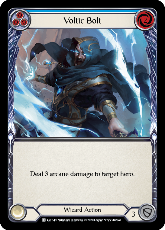 Voltic Bolt (Blue) [U-ARC149] Unlimited Rainbow Foil | Good Games North