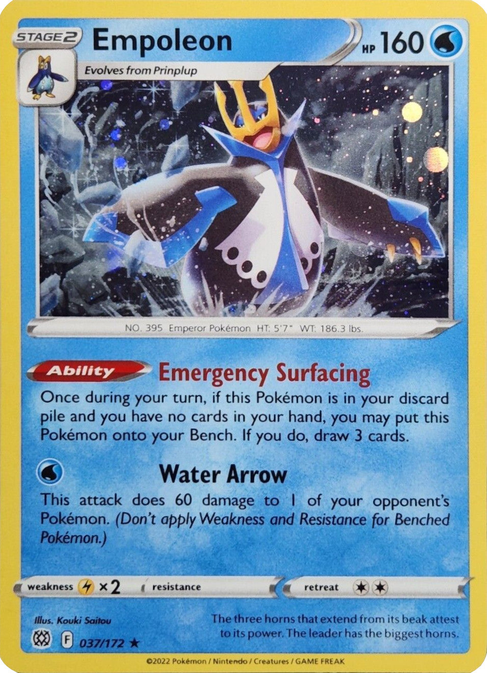 Empoleon (037/172) (Cosmos Holo) [Sword & Shield: Brilliant Stars] | Good Games North