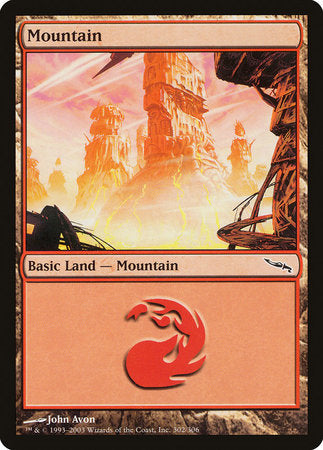 Mountain (302) [Mirrodin] | Good Games North