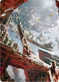 Mountain 3 Art Card [Zendikar Rising Art Series] | Good Games North