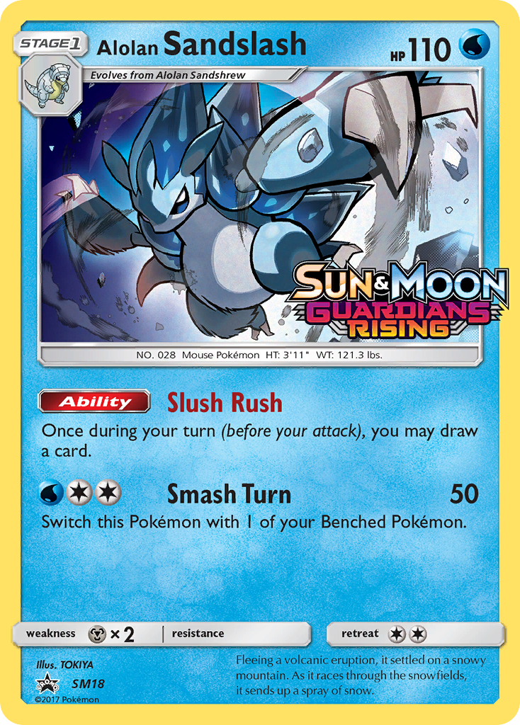 Alolan Sandslash (SM18) (Prerelease Promo) [Sun & Moon: Black Star Promos] | Good Games North