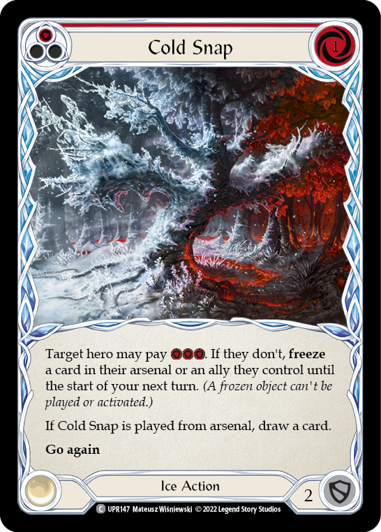 Cold Snap (Red) [UPR147] (Uprising)  Rainbow Foil | Good Games North