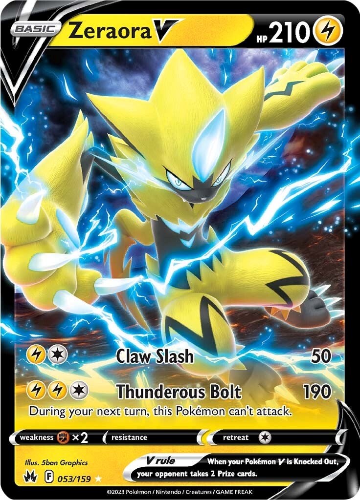Zeraora V (053/159) [Sword & Shield: Crown Zenith] | Good Games North