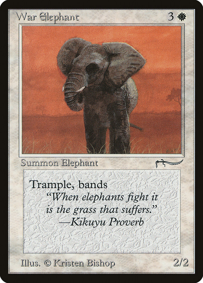 War Elephant (Light Mana Cost) [Arabian Nights] | Good Games North