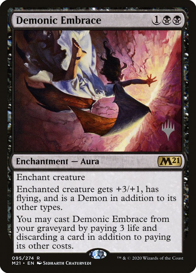 Demonic Embrace (Promo Pack) [Core Set 2021 Promos] | Good Games North
