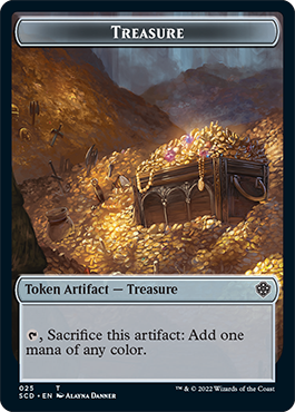 Treasure // Treasure Double-Sided Token [Starter Commander Decks] | Good Games North