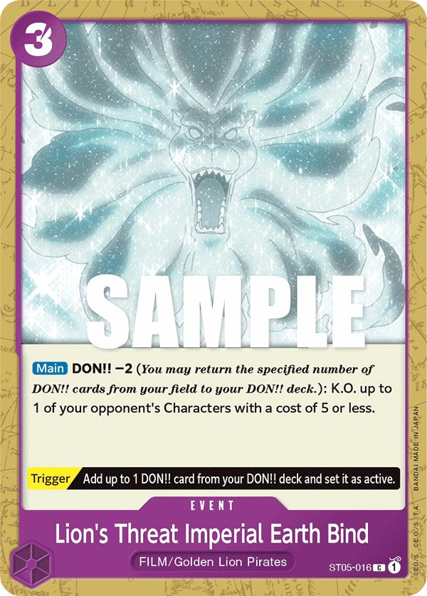 Lion's Threat Imperial Earth Bind [Starter Deck: Film Edition] | Good Games North