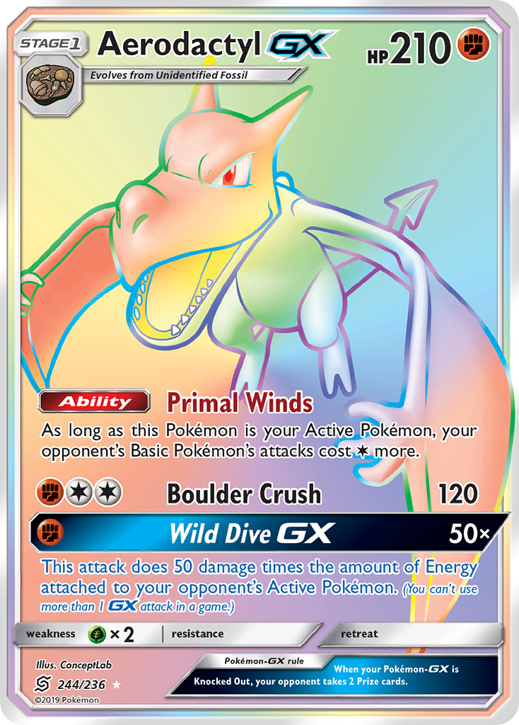 Aerodactyl GX (244/236) [Sun & Moon: Unified Minds] | Good Games North