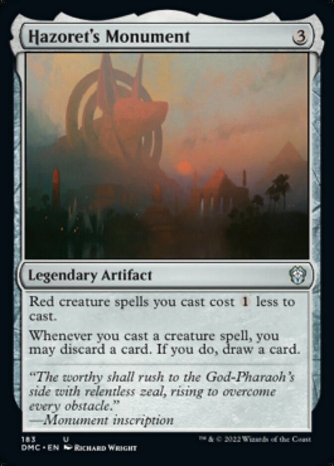 Hazoret's Monument [Dominaria United Commander] | Good Games North