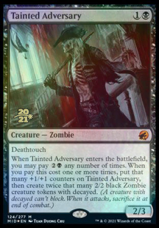Tainted Adversary [Innistrad: Midnight Hunt Prerelease Promos] | Good Games North