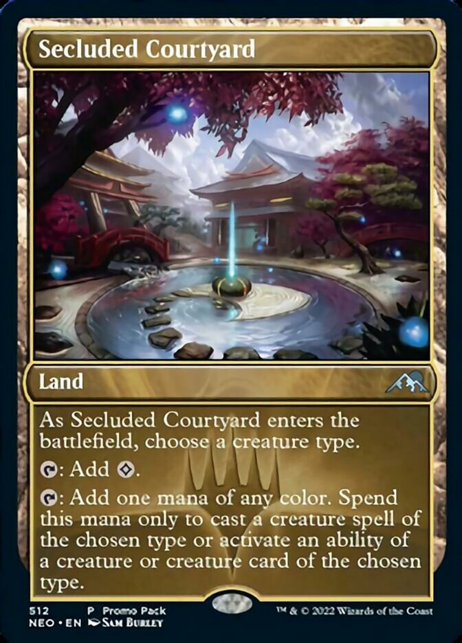Secluded Courtyard (Promo Pack) [Kamigawa: Neon Dynasty Promos] | Good Games North