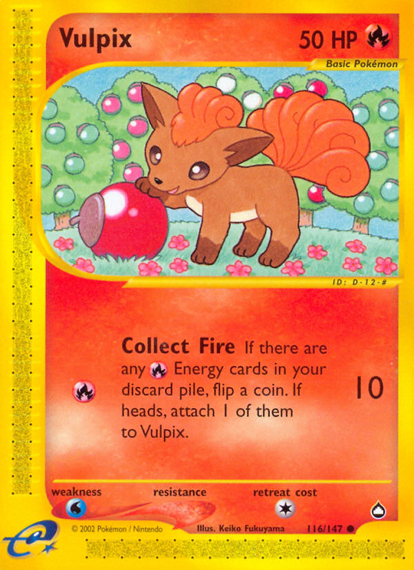Vulpix (116/147) [Aquapolis] | Good Games North