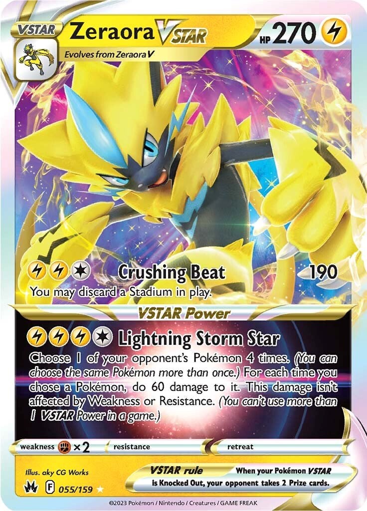 Zeraora VSTAR (055/159) [Sword & Shield: Crown Zenith] | Good Games North