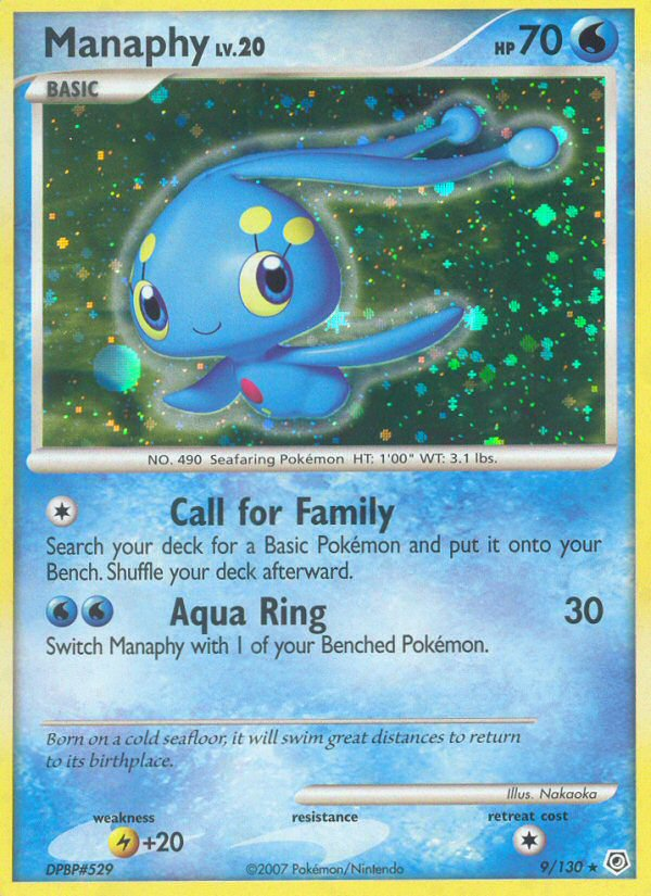 Manaphy (9/130) [Diamond & Pearl: Base Set] | Good Games North
