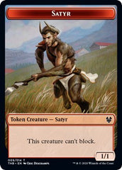 Satyr // Goblin Construct Double-sided Token (Challenger 2021) [Unique and Miscellaneous Promos] | Good Games North