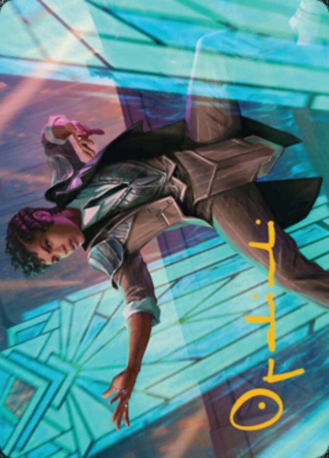Dapper Shieldmate Art Card (Gold-Stamped Signature) [Streets of New Capenna Art Series] | Good Games North