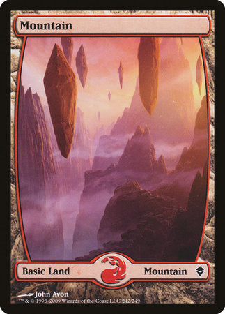 Mountain (242) - Full Art [Zendikar] | Good Games North