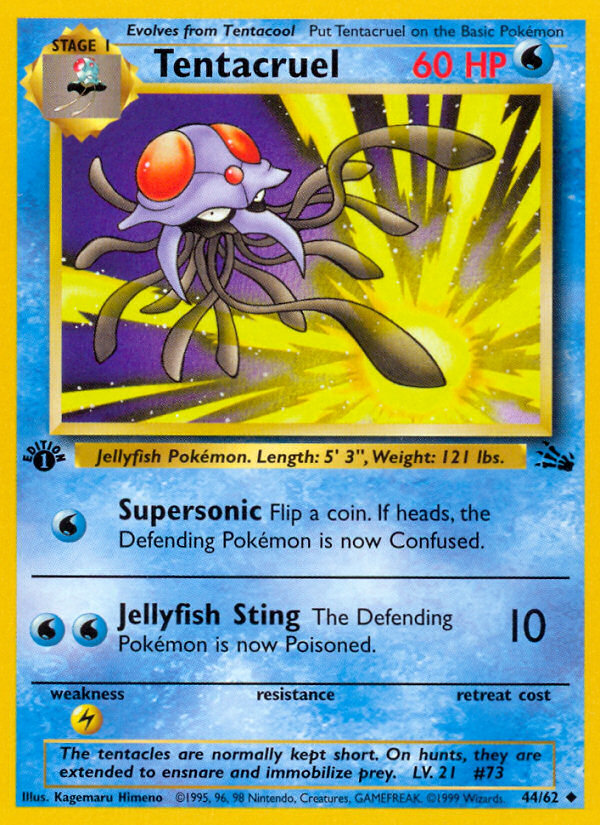 Tentacruel (44/62) [Fossil 1st Edition] | Good Games North