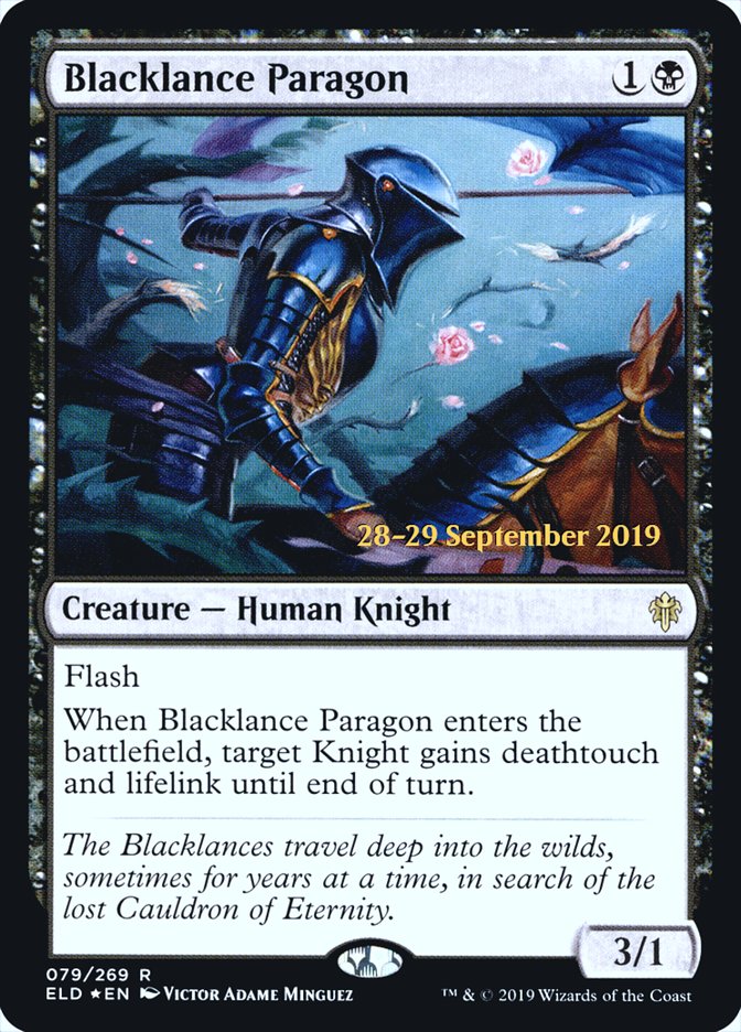 Blacklance Paragon  [Throne of Eldraine Prerelease Promos] | Good Games North